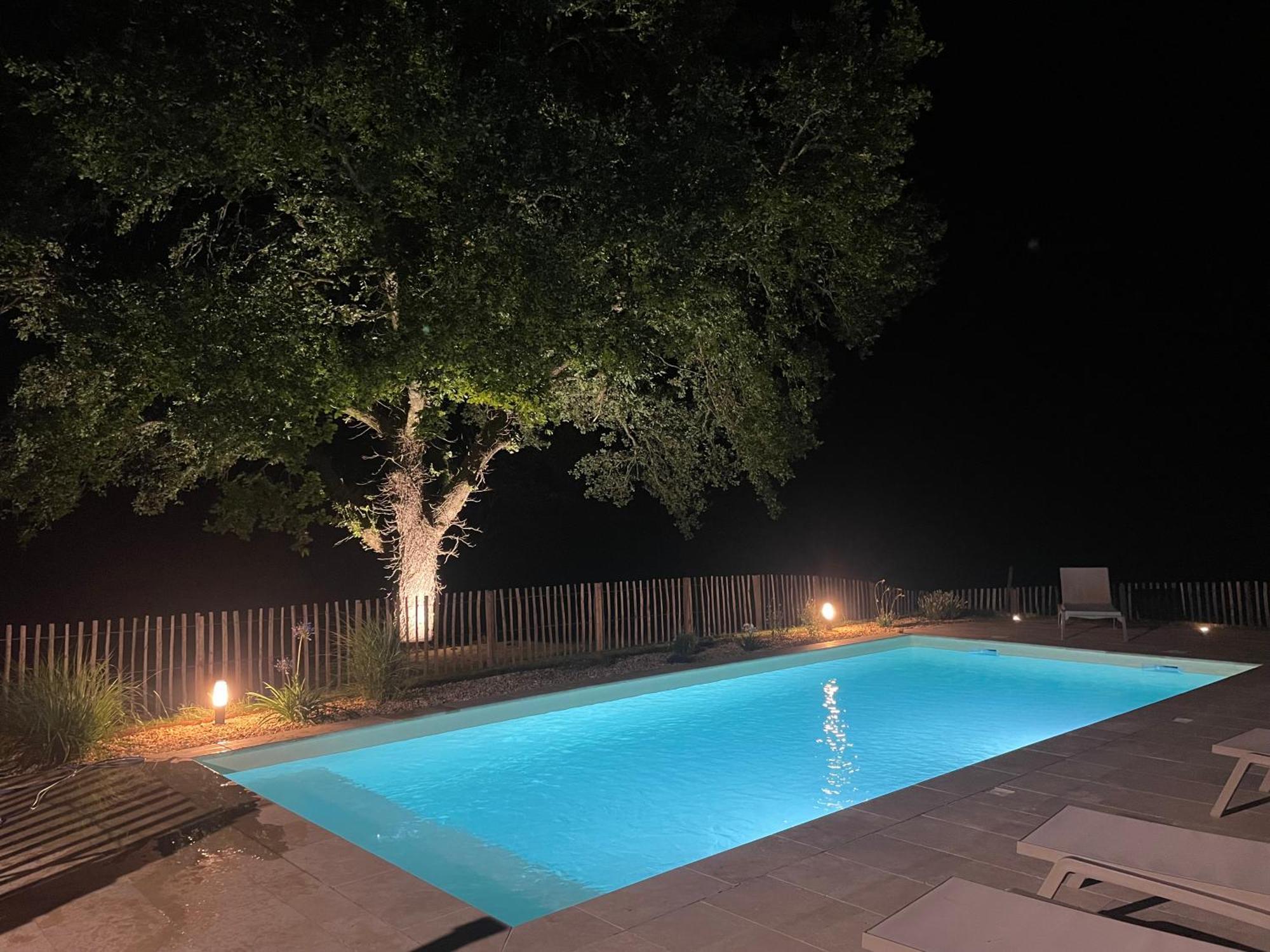 Gite Les Mareillauds - Piscine Salon Экстерьер фото